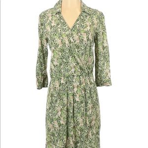 Cabi casual green floral dress size small great condition